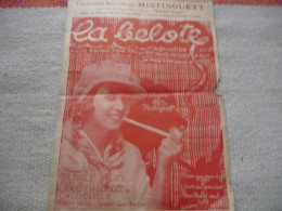 Partition La Belote Par Mistinguett - Libri Di Canti