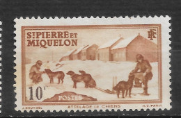 SAINT PIERRE ET MIQUELON N°  171  "   ATTELAGE DE CHIENS " - Ungebraucht