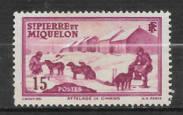 SAINT PIERRE ET MIQUELON N°  172  "   ATTELAGE DE CHIENS " - Nuevos