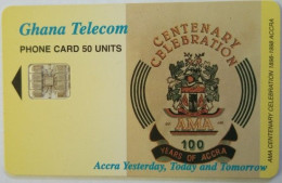 Ghana 50 Units Chip Card - Coat Of Arms  ( 01/98 ) - Ghana