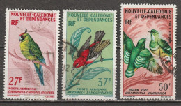 Nouvelle-Calédonie Poste Aérienne N° 88, 89, 90 Oiseau - Usados