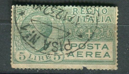 REGNO 1926 POSTA AEREA 5 LIRE USATO F.TO  SORANI - Posta Aerea