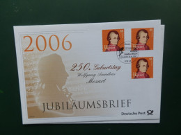 GROOT FORMAAT  LOT68   /FDC  ALLEMAGNE 2006 MOZART - Musique