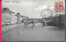 FIRENZE - PONTE VECCHIO - FORMATO PICCOLO - VIAGGIATA 1911 PER LA FRANCIA - Firenze (Florence)