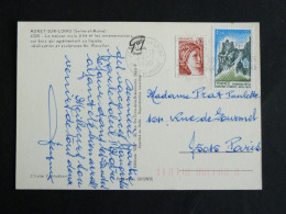 MORET SUR LOING - SEINE ET MARNE - FLAMME MUETTE SUR SABINE ET YT 2015FRANCHE COMTE - MULTIVUES - Mechanical Postmarks (Advertisement)