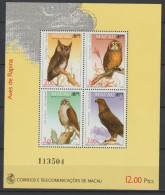 MACAU / CHINA - 1993 - OISEAUX YVERT N° BF 21 ** MNH - - Blocchi & Foglietti