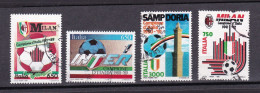 1988 1989 1991 1992 Italia Italy Repubblica MILAN - INTER - SAMPDORIA CAMPIONI D'ITALIA 4 Serie Usate USED - Equipos Famosos