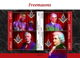 Liberia 2020, Massoneria, Mozart, Flemming, Boxer, BF - Chemistry