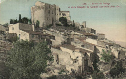 Ruines Du Village Et De La Chapelle De Corbières D'en Haut ( Pyr Or) Colorisée RV - Sonstige & Ohne Zuordnung