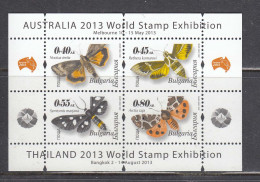 Bulgaria 2012 - Papillons, Mi-Nr. Block 361, MNH** - Unused Stamps