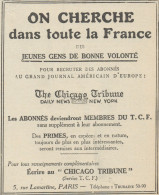 The Chicago Tribune - Pubblicità D'epoca - 1923 Old Advertising - Werbung