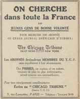 The Chicago Tribune - Pubblicità D'epoca - 1923 Old Advertising - Publicités