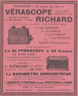 Vérascope RICHARD - Pubblicità D'epoca - 1912 Old Advertising - Publicités