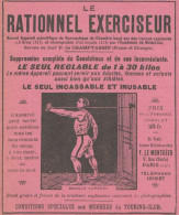 Le RATIONNEL EXERCISEUR - Pubblicità D'epoca - 1911 Old Advertising - Publicités