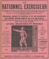 Le RATIONNEL EXERCISEUR - Pubblicità D'epoca - 1911 Old Advertising - Publicités