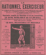 Le RATIONNEL EXERCISEUR - Pubblicità D'epoca - 1911 Old Advertising - Publicités