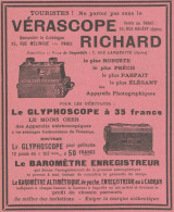 Vérascope RICHARD - Pubblicità D'epoca - 1911 Old Advertising - Publicités