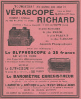Vérascope RICHARD - Pubblicità D'epoca - 1911 Old Advertising - Publicités