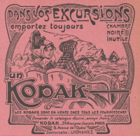 KODAK Appareil Photographique - Pubblicità D'epoca - 1911 Old Advertising - Publicités