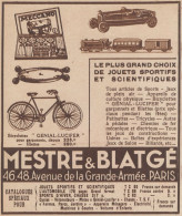 MESTRE & BLATGE' - Meccano - Pubblicità D'epoca - 1934 Old Advertising - Publicités