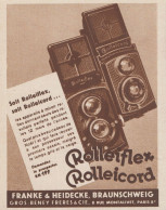 ROLLEIFLEX - ROLLEICORD - Pubblicità D'epoca - 1934 Old Advertising - Publicités