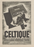 Cigarettes CELTIQUE - Pubblicità D'epoca - 1938 Old Advertising - Publicités
