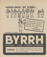 BYRRH - Parfait Tonique - Pubblicità D'epoca - 1938 Old Advertising - Publicités