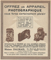 Maison DALMAIS Appareil Photographique - Pubblicità D'epoca - 1938 Old Ad - Werbung