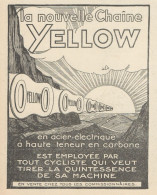 La Nouvelle Chaine YELLOW - Pubblicità D'epoca - 1924 Old Advertising - Werbung