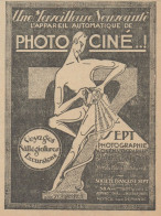 SEPT - Photographie - Cinématographie - Pubblicità D'epoca - 1921 Old Ad - Werbung