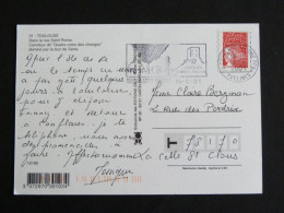 CONFLANS SAINTE HONORINES PPAL - YVELINES - FLAMME SUR MARIANNE LUQUET - TOULOUSE RUE SAINT ROME TOUR SARTA - Mechanical Postmarks (Advertisement)