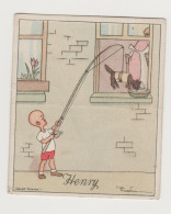 1935 J. WIX & SONS LTD. HENRY COMIC TOBACCO TABAC Carl Anderson Cat Chat Lait Milk Fishing Rod Canne à Pêche - Sonstige & Ohne Zuordnung