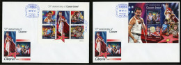 Liberia 2020, Music, Queen, 4val In BF +BF In 2FDC - Sänger