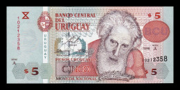 Uruguay 5 Pesos Uruguayos 1998 Pick 80 Sc Unc - Uruguay