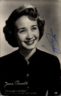 CPA Schauspielerin Jane Powell, Portrait, Autogramm - Actors