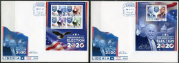 Liberia 2020, President Biden, 4val In BF+BF In 2FDC - Liberia