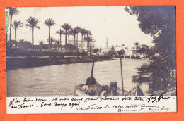 09990 / ⭐ (•◡•) ALEXANDRIE Egypte ◉ Canal MAHMOUDIEH 1905 à LEIVAS Boulogne-sur-Seine ◉ Carte-Photo-Bromure REISER - Alexandrië