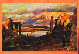 09949 / ⭐ Illustrateur Carl WUTTKE LUXOR Louxor Egypte ◉ Les Monts THEBES Mountains 1905s ◉ Litho R & J.D R-136 Egypt  - Luxor