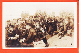 09891 / ⭐ Militaria PETIT GERARD La Halte ◉ PARIS Salon 1908  ◉ Carte-Photo-Bromure Edition ETOILE SPA  - Manoeuvres