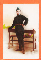 09865 / ⭐ Patriotique Militaria ◉ Soldat Militaire à Calot 1920s ◉ Carte-Photo-Bromure Edition KE-485 - Patrióticos