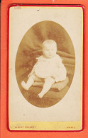 09808 / ⭐ Photo CDV PARIS I-II ◉ Bébé ◉ Photographie Populaire Albert PROUZET 17 Boulevard SEBASTOPOL-125 Rue MONTMARTRE - Anonieme Personen