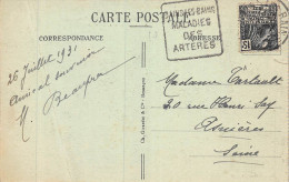 24-5499 : OBLITERATION DAGUIN. BAINS-LES-BAINS. VOSGES - Mechanical Postmarks (Other)