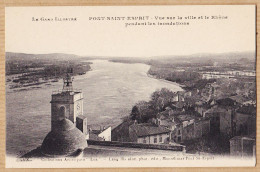 09783 / ⭐ PONT-SAINT-ESPRIT 30-Gard Vue Sur La Ville Et Le RHÔNE Pendants Des Inondations St 1910s LUX LANG Fils Aîné  - Pont-Saint-Esprit