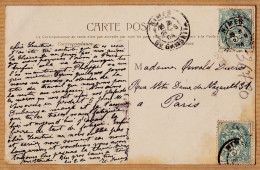 09701 / ⭐ Marcophilie Type SAGE 2 X 10 Cts Pont Du GARD 1904 à OSWALD-DUCROS Paris-Charles BERNHEIM - Other & Unclassified