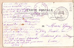 09659 / ⭐ ♥️ Tampon Poste LE MASNAU 1911 à BARDY Pour RENCAS Lacaze Tarn Emaillographie J.B.E.N.P NIMES Fontaine Entrée - Nîmes