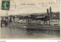 71 MÂCON Vue Générale En 1908 - Macon