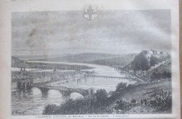 1884  Une Vue De COBLENCE Koblentz  ALLEMAGNE - Estampes & Gravures