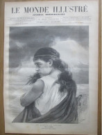 1884  TABLEAU  Gravure   GABRIELLE  KRAUS Role De SAPHO Alphonse Daudet Moeurs Parisiennes - Prints & Engravings