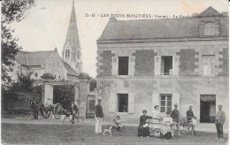 86 - LES TROIS MOUTIERS - Gendarmerie - Animée - Les Trois Moutiers