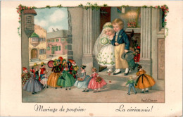 Pauli Ebner Mariage De Poupées : La Cérémonie ! Marriage Poupée Doll ??? N°1362 Cpa Ecrite Au Dos TB.Etat - Ebner, Pauli